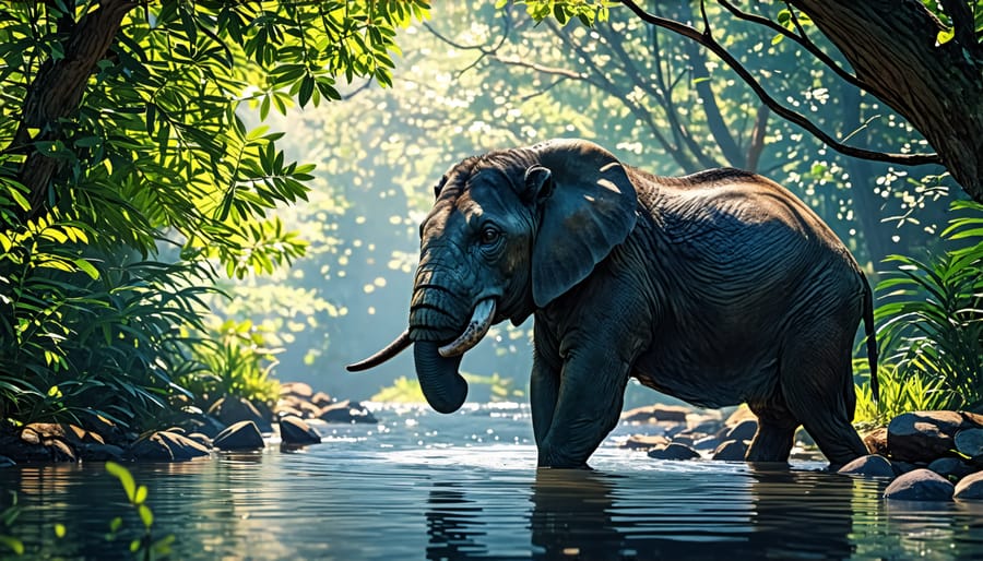 Image of AI tools being used for tracking wildlife in a forest environment