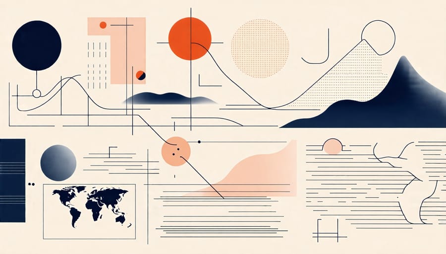 Conceptual image showing improved climate predictions using machine learning and physics.