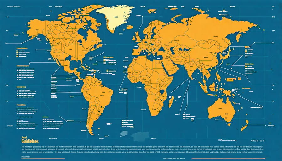 World map indicating locations of major collaborative prehistoric research efforts