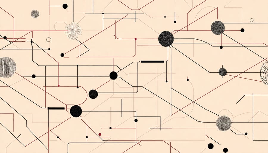 Visualization of quantum computing elements and their connections