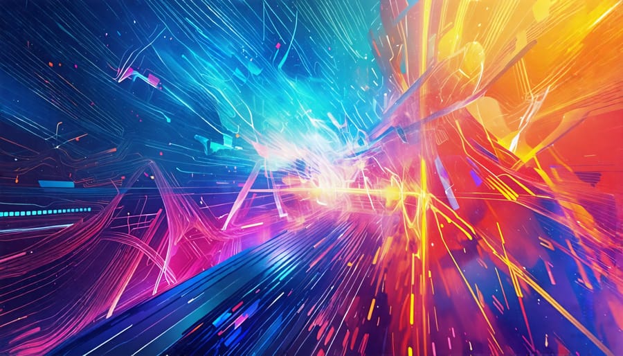 Abstract image symbolizing the influence of quantum computing on AI development