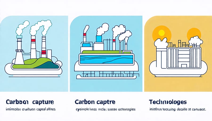 Illustration of post-combustion, pre-combustion, and oxy-fuel combustion techniques